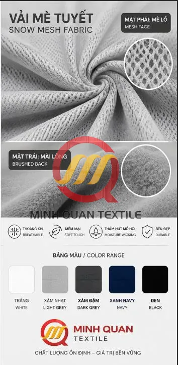 Vải Mè Tuyết (Snow Mesh Fabric) 