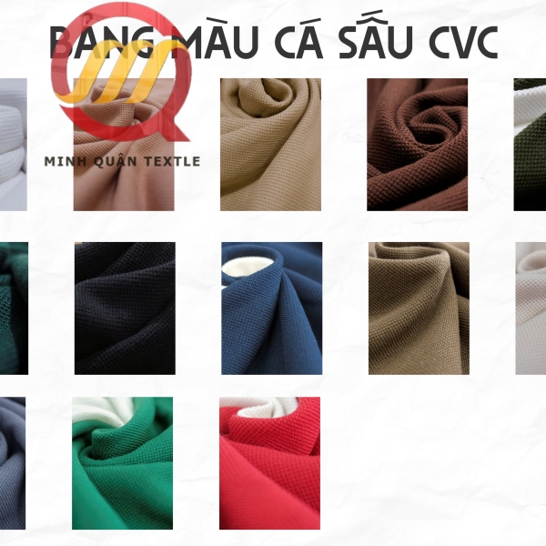 Vải Pique CVC