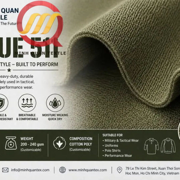 Vải Pique 511