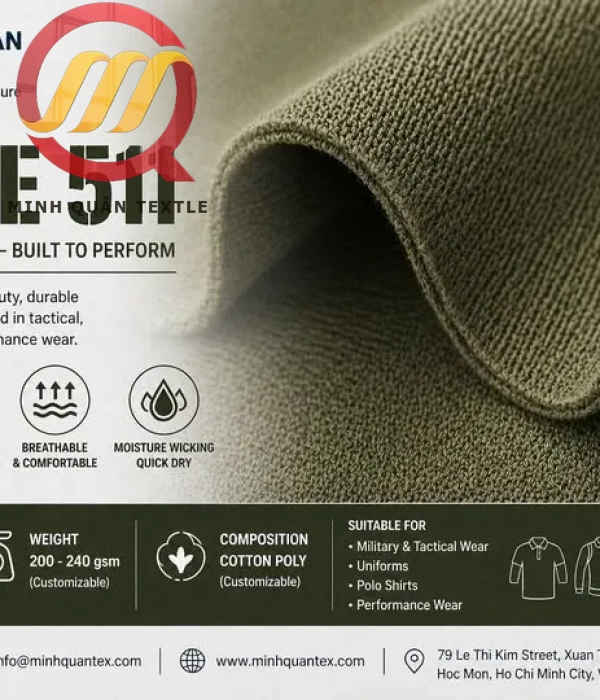 Vải Pique 511