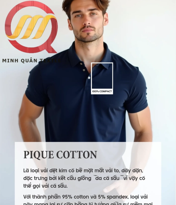 Vải Pique Cotton 