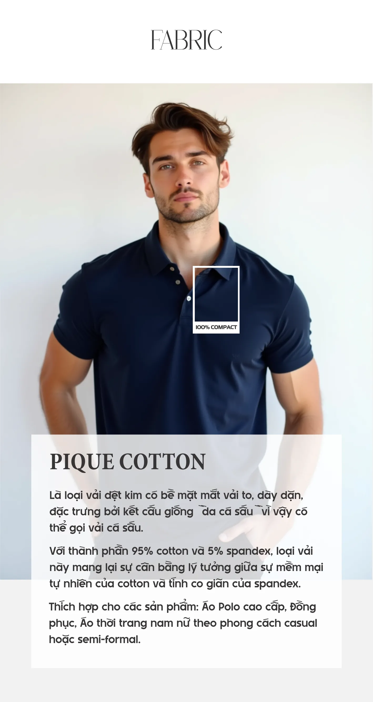 Vải Pique COTTON